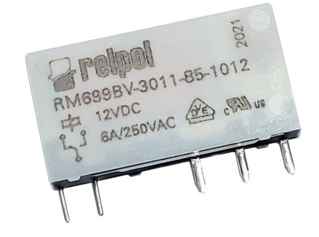 Mini Relevo Relpol 5 Pines 12V DC Tipo Slim
