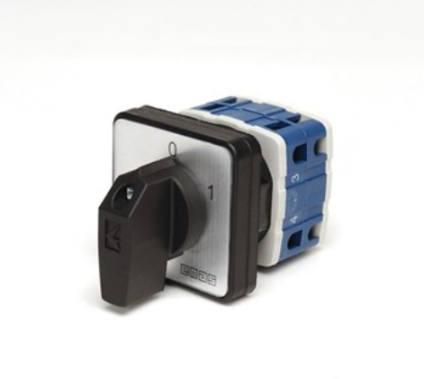 Interruptor de leva trifásico de encendido y apagado de 20 A (0-1), 60°, 48 x 48