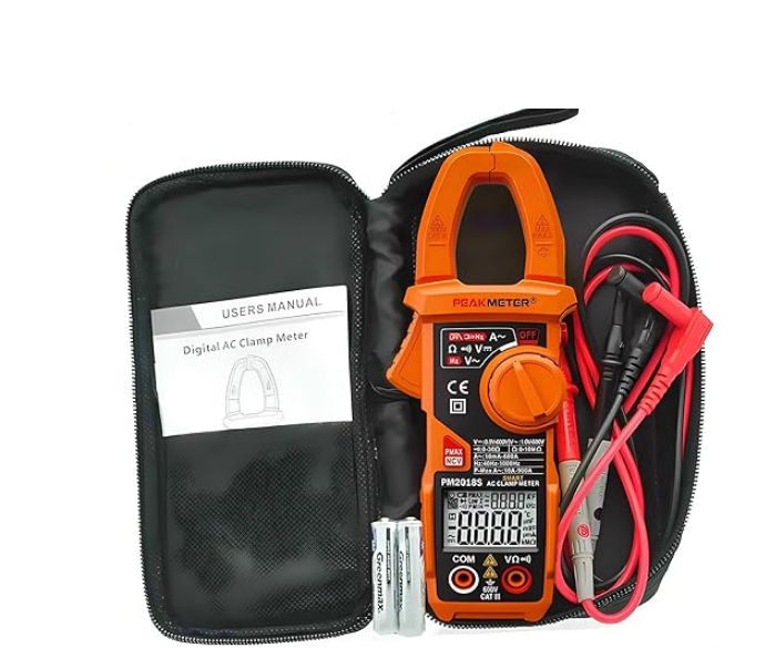 Multímetro de abrazadera digital PM2018A/B PM2018S Medidor de abrazadera digital 600A Multímetro LCD de mano AC/DC Voltaje Herramienta de diagnóstico Probador de corriente CA Alicates de