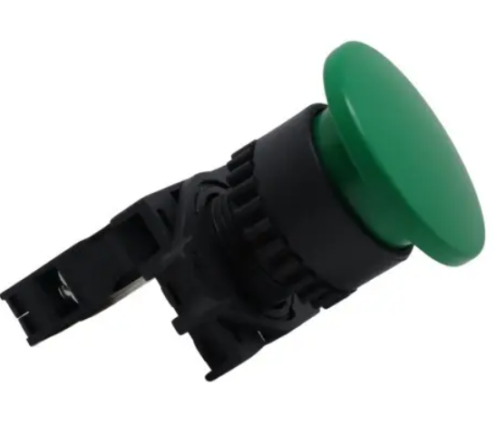 PULSADOR PLASTICO HONGO VERDE SIN ENCLAVE