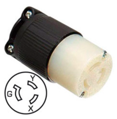 Toma aerea industrial de seguridad 1/4 de giro 15a nema 15212 ebchq P104533