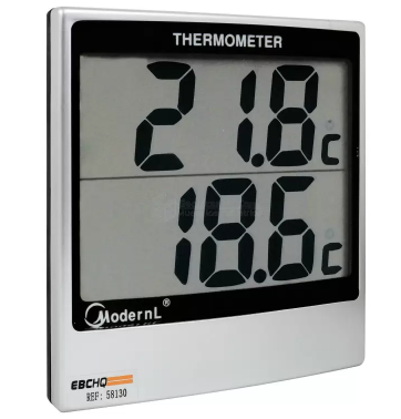 Termómetro digital doble para interior y exterior