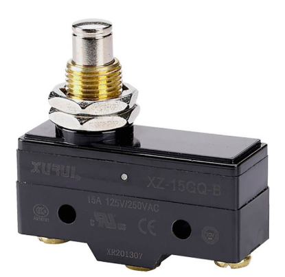 Microswitch Tipo Estándar de Botón Grande 15A/250V – XURUI | XZ-15GQ-B