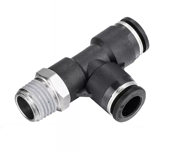 Racor tipo T con rosca macho VPD