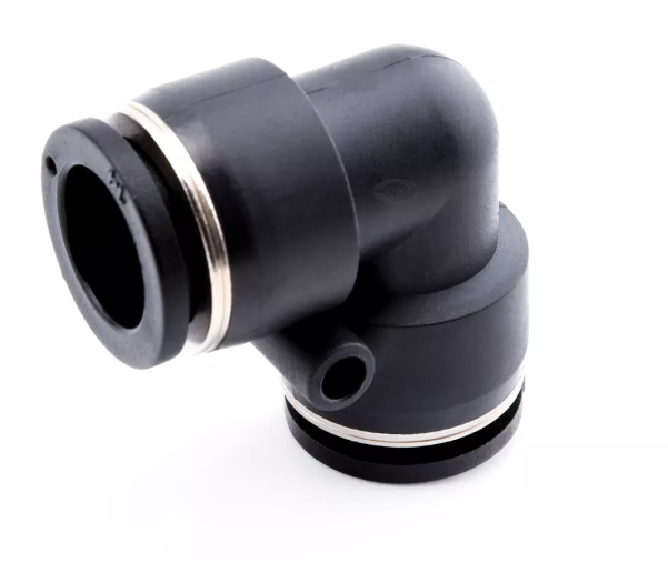 Racor tipo codo de plástico VPV