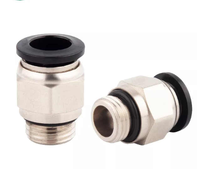 Racor recto de rosca macho junta tórica