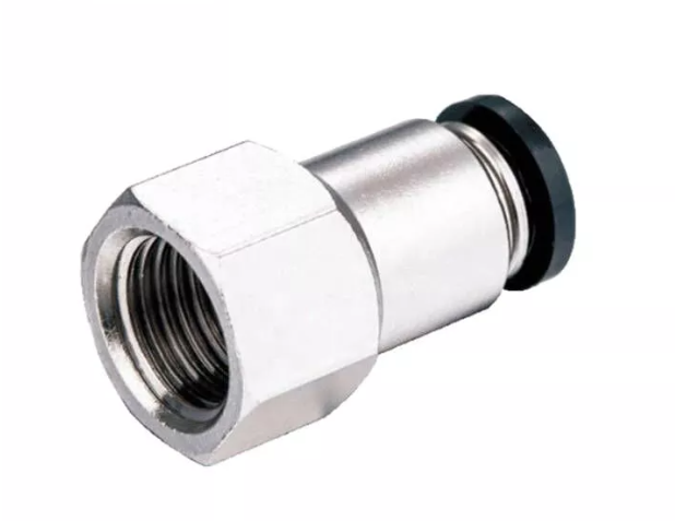 Racor recto de rosca hembra VPCF-G con junta tórica