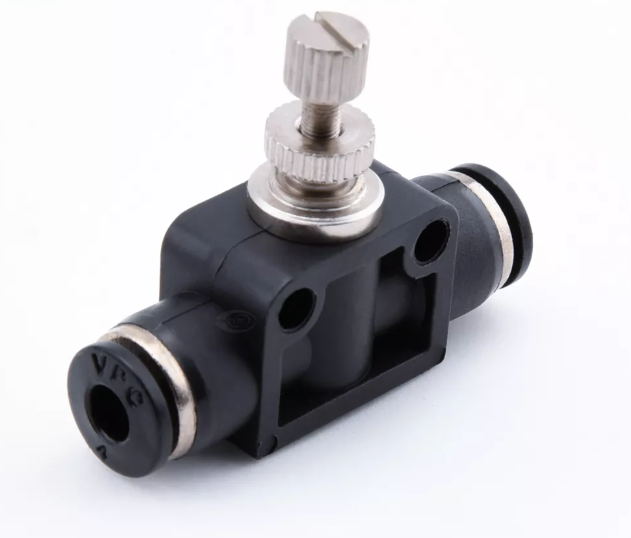 Válvula controladora de velocidad VPA, unión recta