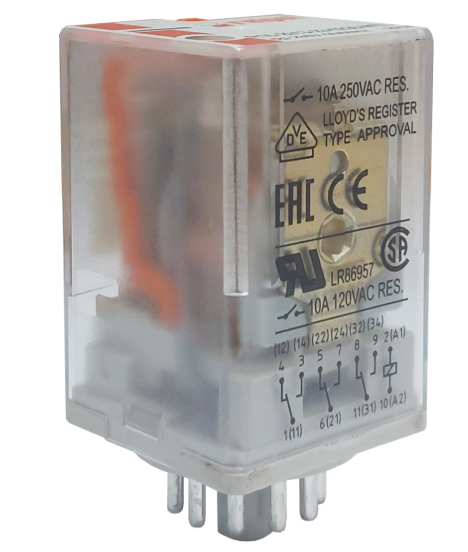 Relevo Relpol 11 Pines Redondos 230V AC