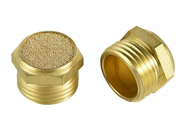 Silenciador de escape neumático tipo V