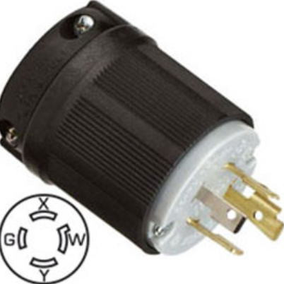 Clavija industrial de seguridad 1/4 de giro 20 15094 ebchq P103984