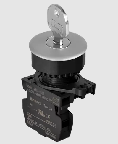 Interruptor selector de llave rendondo S3KF-2ESAM