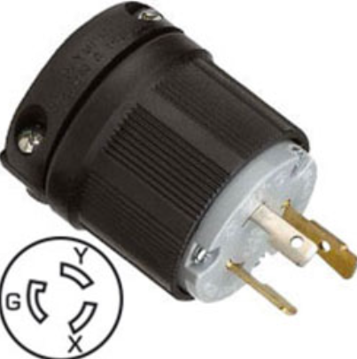 Clavija industrial de seguridad 1/4 de giro 30a 15079 ebchq P104009