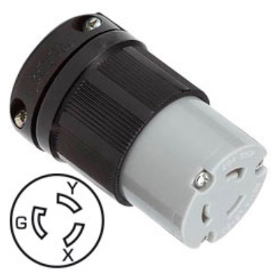 Toma aerea industrial de seguridad 1/4 de giro 20 y 30a nema 15075 ebchq P103703