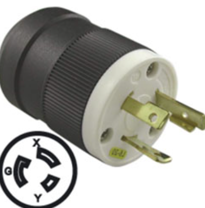 Clavija industrial de seguridad 1/4 de giro 30a 15086 ebchq P104008