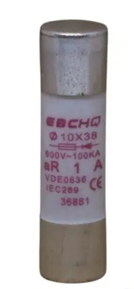 FUSIBLE ULTRA RAPIDO 10X38MM 1A/600VAC-36881