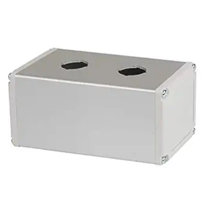 SA-SB2, caja de interruptores, cuadrada, 2 orificios para interruptores