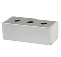 SA-SB3, caja de interruptores, cuadrada, 3 orificios de interruptor