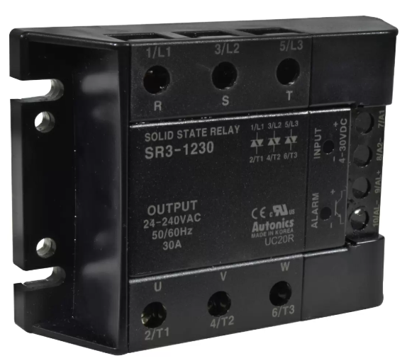 SSR tripolar para carga resistiva serie SR3