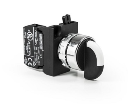 CM100S20 | SELECTOR DE 2 POSS Ø22MM, BASE DE METAL