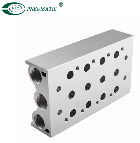 Colector de válvula solenoide neumática de control único de 5/2 vías