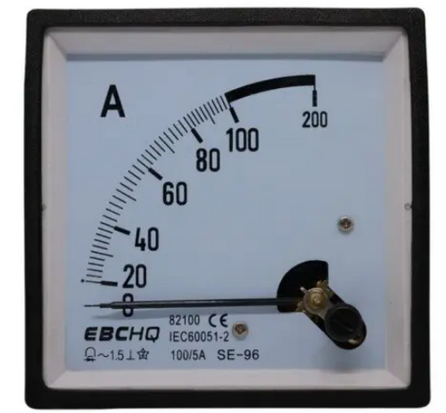 AMPERIMETRO ANALOGO EBCHQ-1F-82100