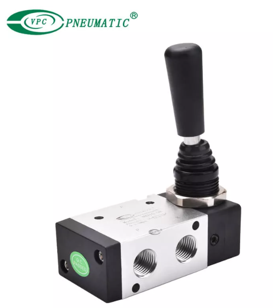 Válvula de empuje manual de 3 puertos, 2 posiciones, serie 3H