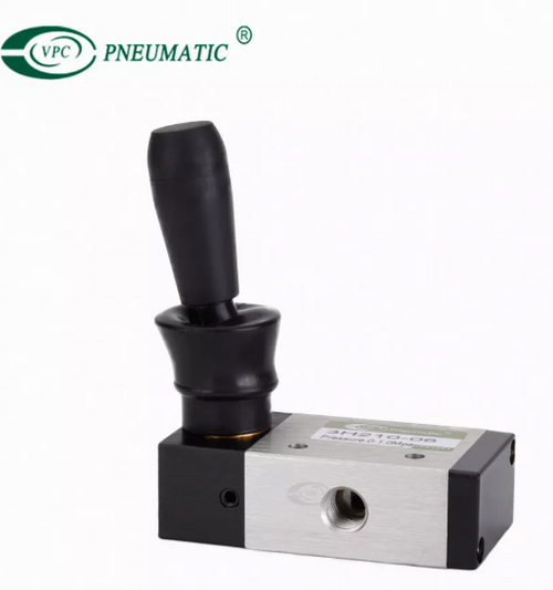 3H210-06 Válvula de palanca manual de válvulas neumáticas accionadas por BSPT de 1/8 ' de 3 vías y 2 posiciones