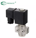 Válvula solenoide abierta normal de 2/2 vías de acero inoxidable serie SLP