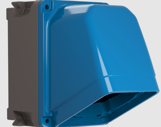 Cajas inclinadas 65° de pared modulares con sistema TAIS para bases/clavijas X-CEE IP66/IP67/IP68/IP69