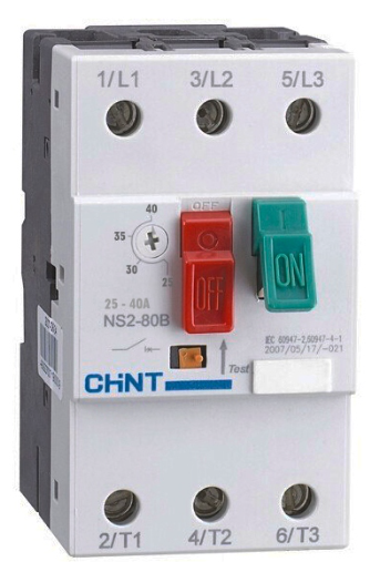 Guardamotor CHINT (25-40A) Tipo Pulsador – NS2-25