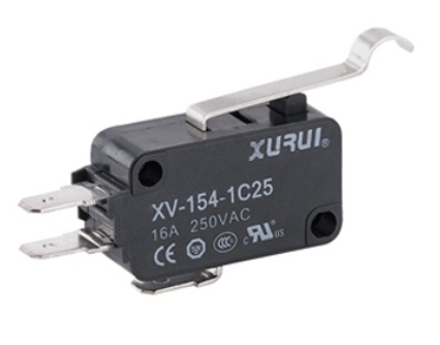 Microswitch Tipo Miniatura de Palanca Pivote XURUI | XV-154-1C25