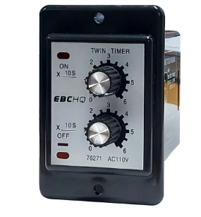Temporizador Analogo Doble Ciclicos 60 Segundos / 110VAC / EBCHQ