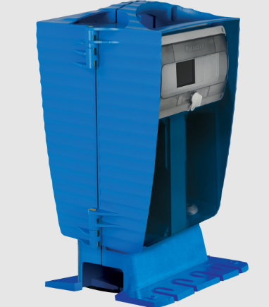 Cuadro vacío para realización de cuadros cableados de hasta 4 bases con enclavamiento u 8 fijas