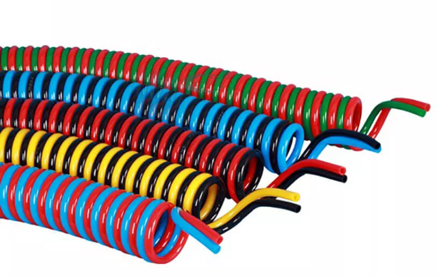 Manguera en espiral PUCL doble (varias hileras)