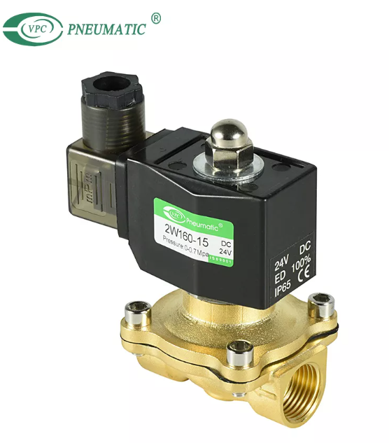 Válvula solenoide de acción directa de 2/2 vías serie 2W, orificio grande, tipo DIN